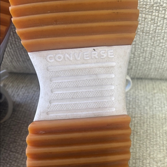 Converse Military Green and White High-Top Sneakers - Picture 7 of 9